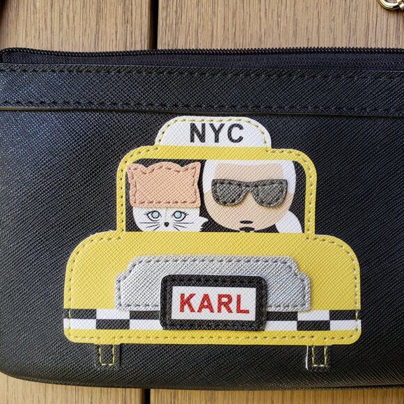 EUC KARL LAGERFELD playful NYC taxi wristlet (OS) - Picture 6 of 7
